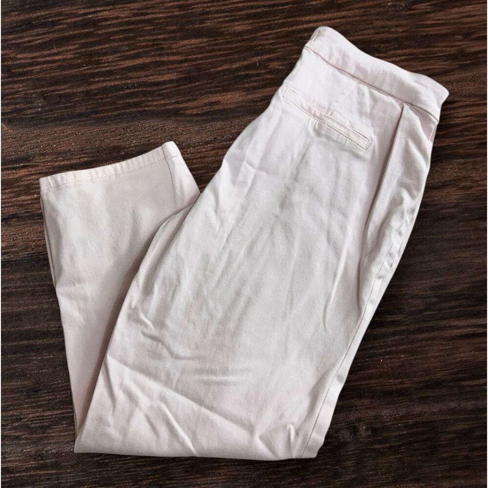 Lila Ryan The Jase Ankle Straight Pant Sz 2 Heavenly Pink Stretch Mid-Rise